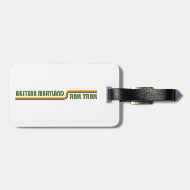 Western Maryland Rail Trail Luggage Tag (Back Horizontal)