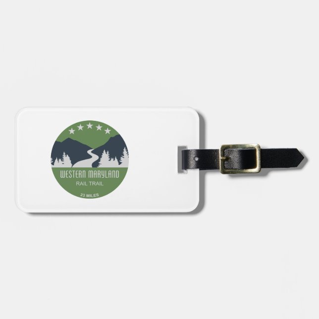 Western Maryland Rail Trail Luggage Tag (Front Horizontal)