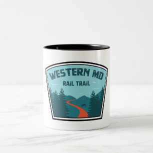 Western Maryland Rail Trail Two-Tone Coffee Mug