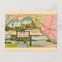 Western Maryland Vintage Map