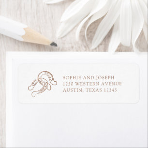 Western Minimalist White Copper Coloured Wedding