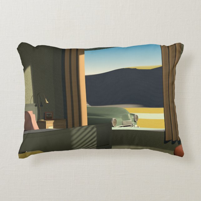 Western Motel Decorative Cushion (Front)