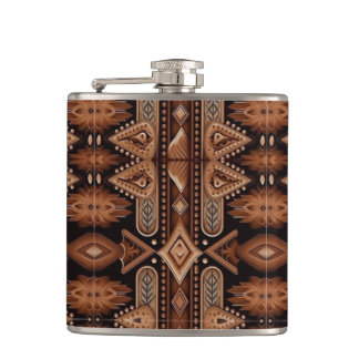 WESTERN MOTIF Flask