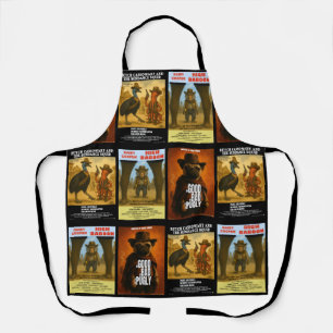 Western Movie Poster Parody Apron