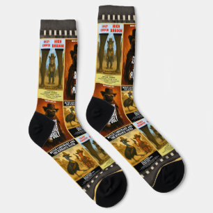Western Movie Poster Parody Socks