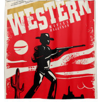 Western movies marathon retro poster design layout