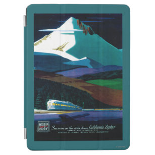 Western Pacific California Zephyr Vintage Poster iPad Air Cover