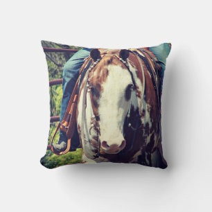 Western Paint Horse Cushion