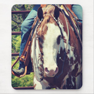 Western Paint Horse Mouse Mat