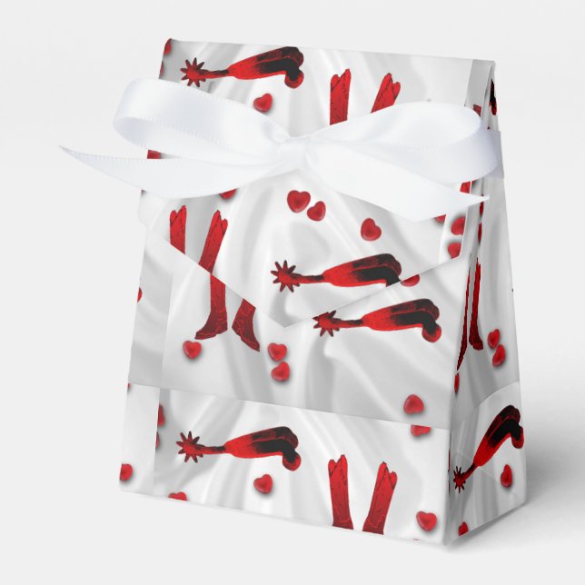 Western Party Favour Or Gift Box Western Wedding (Front Side)