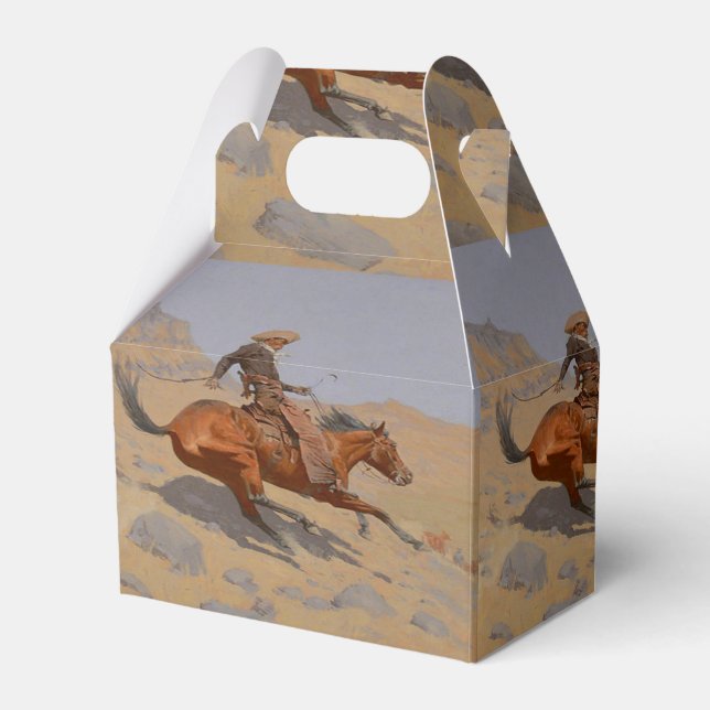 Western Party Favour Or Gift Box Wild West (Front Side)