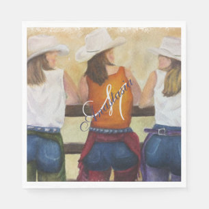 WESTERN PARTY MONOGRAM NAPKIN