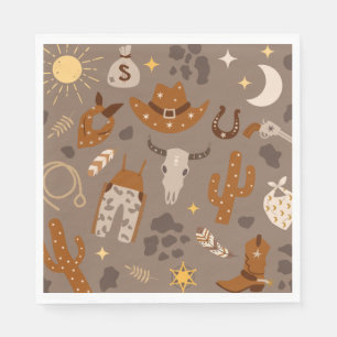 Western Party Napkins Cowboy Party Napkins