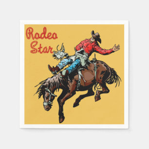 Western Party Rodeo Events Napkins