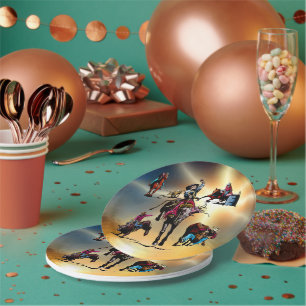 Western Party Rodeo Events Paper Plates