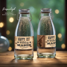 Western Personalised Bottle Labels