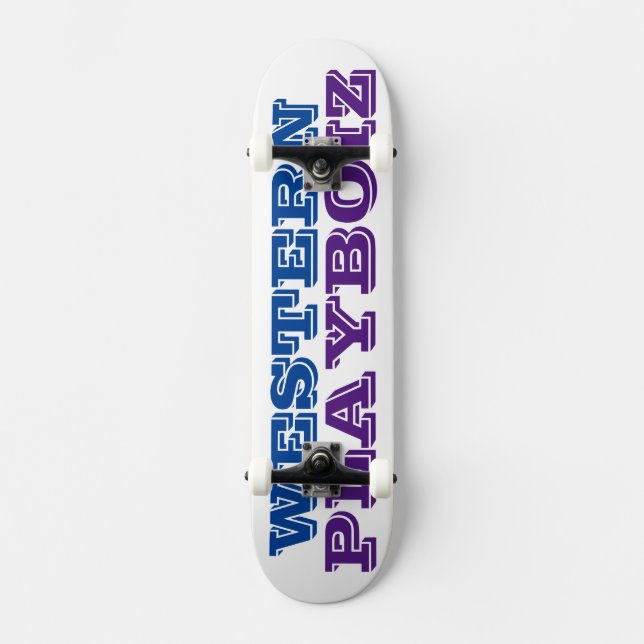 WESTERN PLAYBOIZ  Skateboard (Front)