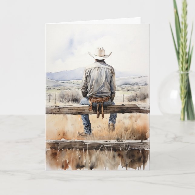 Western Prairie Timeless Love and Memories Card (Front)