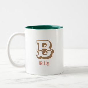 Western pride Personalised Monogram Two-Tone Coffe Coffee Mug