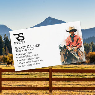 Western Professional Rancher Business Card