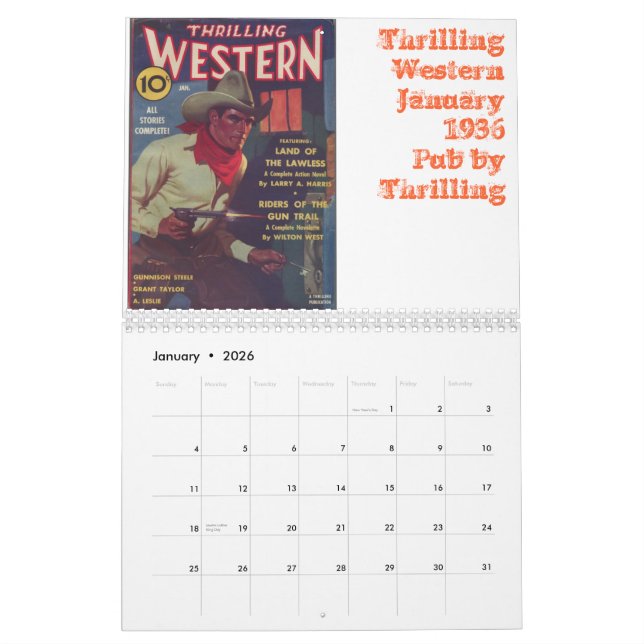 Western Pulp Covers Calendar 2012 (Jan 2026)