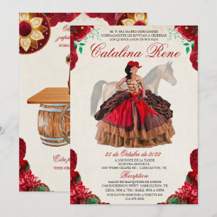 Western Quinceanera Quince Anos Invitation