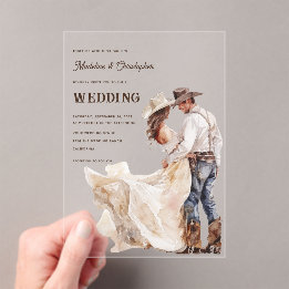 Western Ranch Wedding Invitation