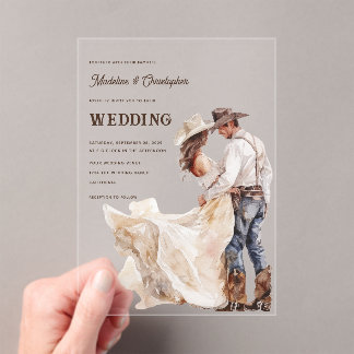 Western Ranch Wedding Invitation