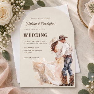 Western Ranch Wedding Invitation