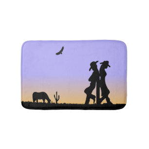 Western Range Dusk Bath Mat
