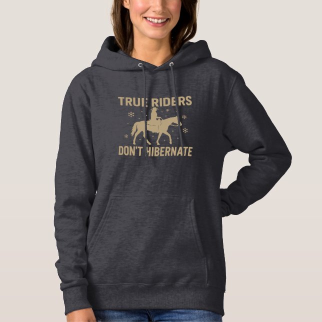 Western Rider Winter Horse Sweatshirt (Front)