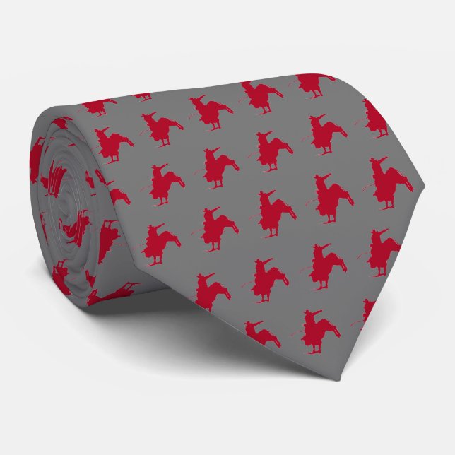 Western Rodeo Bull Rider  Tie (Rolled)