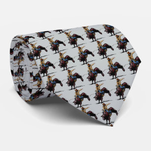 Western Rodeo Bull Riding Mens Necktie
