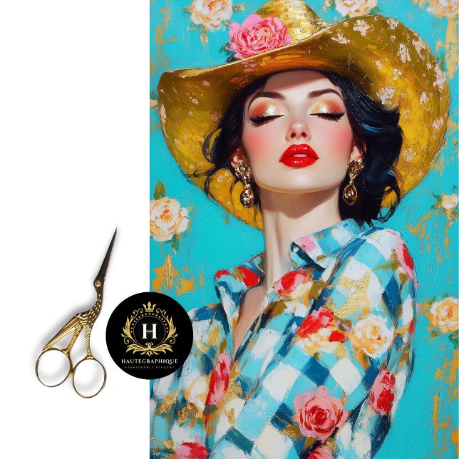 Western Rodeo Chic Decoupage Tissue Paper (Creator Uploaded)