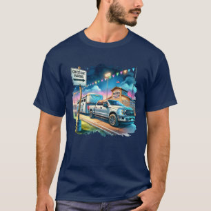 Western Rodeo Contestant Parking Truck Trailer T-Shirt