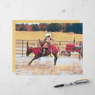 Western Rodeo Country Horse Riding Art