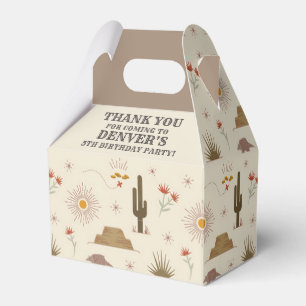 Western Rodeo Cowboy Birthday Party Favour Box