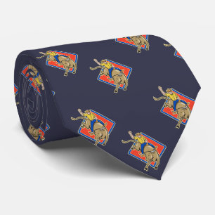 Western Rodeo Cowboy Bull Riding Tie