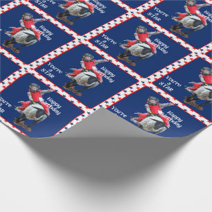 Western Rodeo Cowboy Cowgirl Mutton Busting Birthd Wrapping Paper