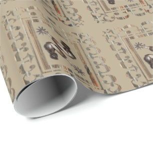 Western Rodeo Cowboy Spurs Gift Wrapping Paper