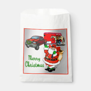 Western Rodeo Cowboy Truck Trailer Santa Christmas Favour Bags