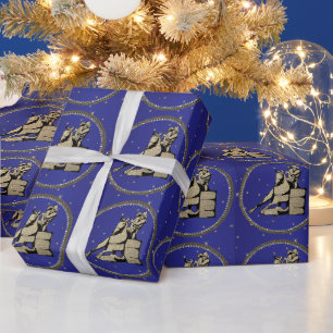 Western Rodeo Cowgirl Barrel Racing Wrapping Paper