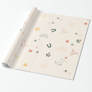 Western, Rodeo, Cowgirl Wrapping Paper