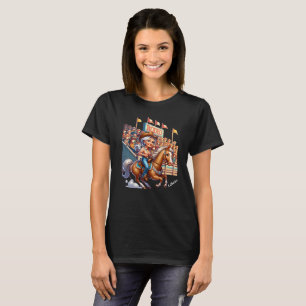 Western Rodeo Horse Cowgirl Grandmother Custom T-Shirt