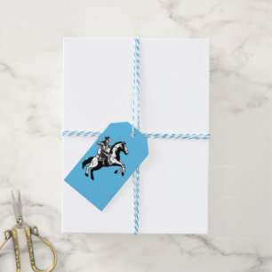 Western Rodeo Southern Ranch Cowboy on Horse Gift Tags