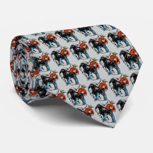 Western RodeoCowboy Steer Wrestling Men's Necktie