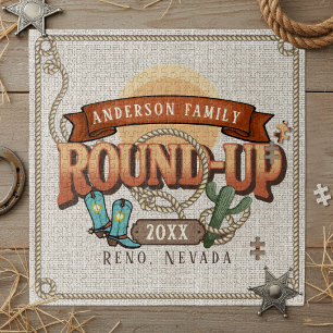 Western Round-Up Family Reunion ID1318 Jigsaw Puzzle