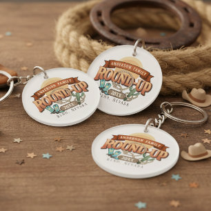 Western Round-Up Family Reunion ID1318 Key Ring
