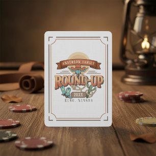 Western Round-Up Family Reunion ID1318 Playing Cards