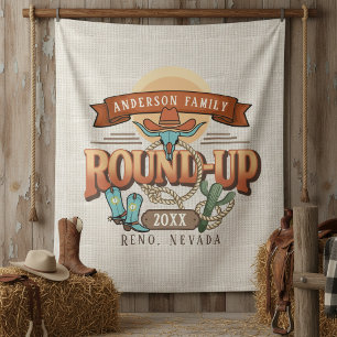 Western Round-Up Photo Backdrop ID1318 Tapestry